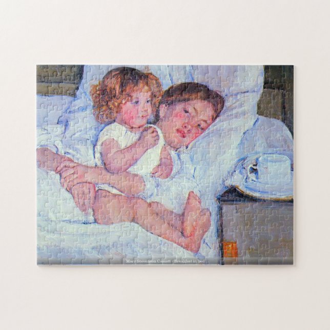 Mary Stevenson Cassatt - Breakfast in bed  puzzle (Horizontal)