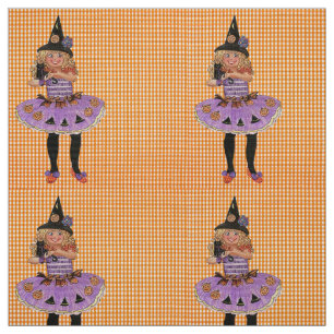 Mary the Halloween Witch Fabric