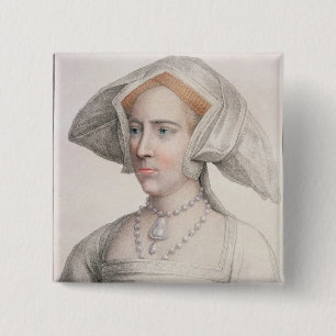 Mary Tudor (1516-58) engraved by Francesco Bartolo 15 Cm Square Badge