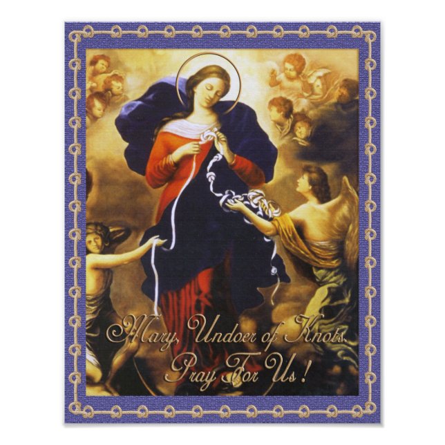 MARY, UNDOER OF KNOTS PRAY FOR US PHOTO PRINT (Front)