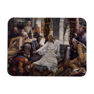 Mary Washing Jesus Feet Magnet
