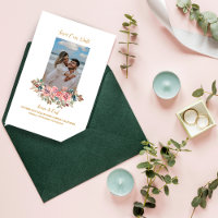 MARY Watercolor Rose Photo Emerald Green