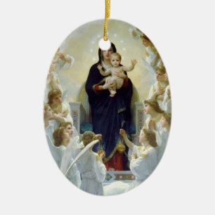 Mary with Angels - Regina Angelorum Ceramic Tree Decoration