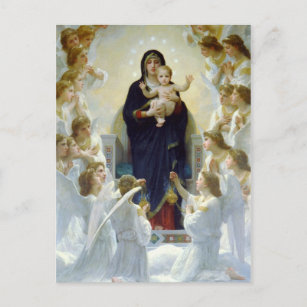 Mary with Angels - Regina Angelorum Postcard