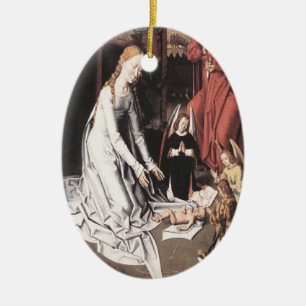 Mary With Jesus and Angels Ornament