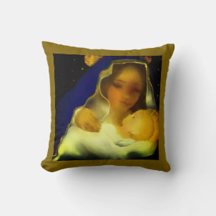 Mary With Jesus Cushion