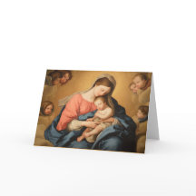 Mary With Jesus Mother's Day Card