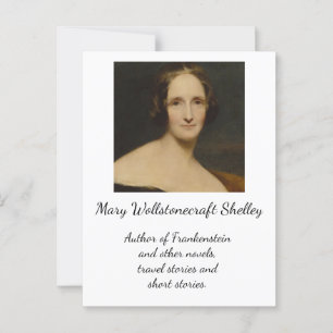Mary Wollstonecraft Shelley - Frankenstein Author Postcard