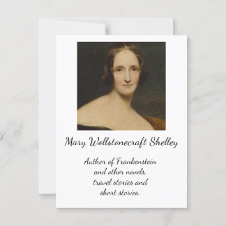 Mary Wollstonecraft Shelley - Frankenstein Author Postcard