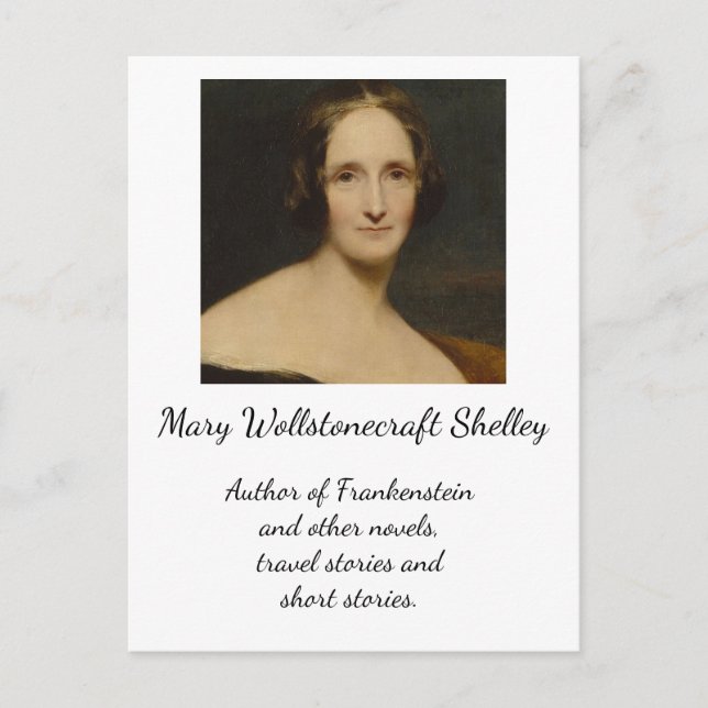 Mary Wollstonecraft Shelley - Frankenstein Author Postcard (Front)