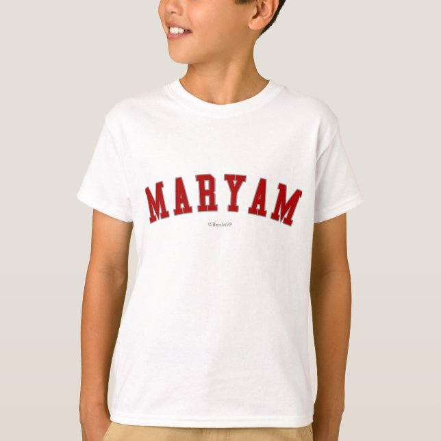 Maryam T-Shirt (Front)