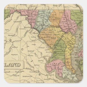 Maryland 3 square sticker