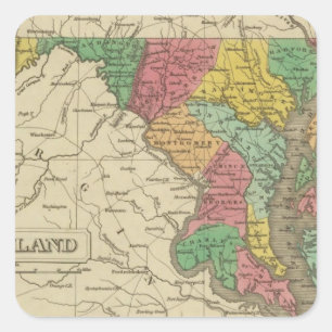 Maryland 5 square sticker