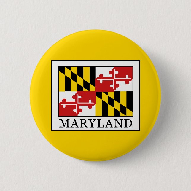 Maryland 6 Cm Round Badge (Front)