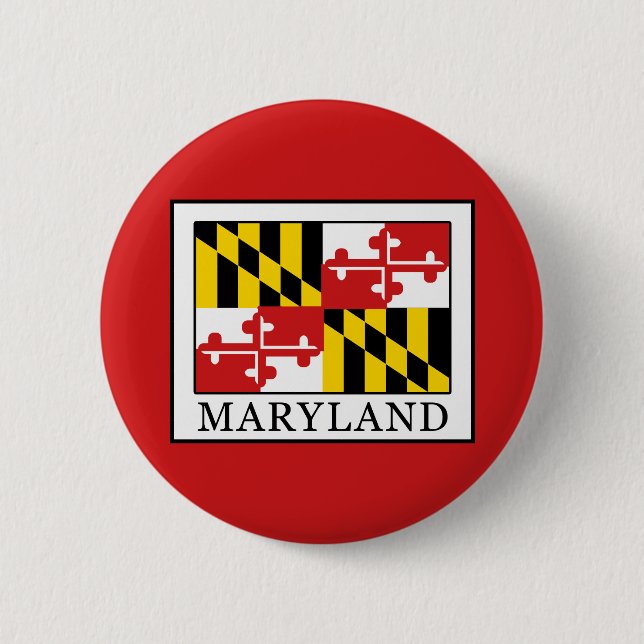 Maryland 6 Cm Round Badge (Front)