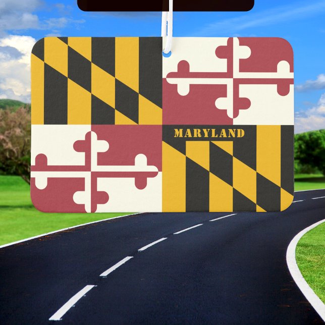 Maryland air freshener, car fresh, Maryland Flag Car Air Freshener (Creator Uploaded)