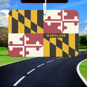 Maryland air freshener, car fresh, Maryland Flag Freshener
