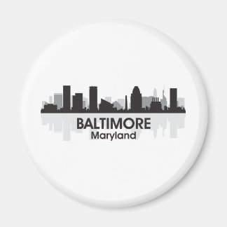 Maryland Baltimore Skyline Magnet