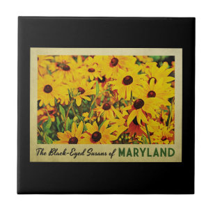 Maryland Black-Eyed Susans Tile