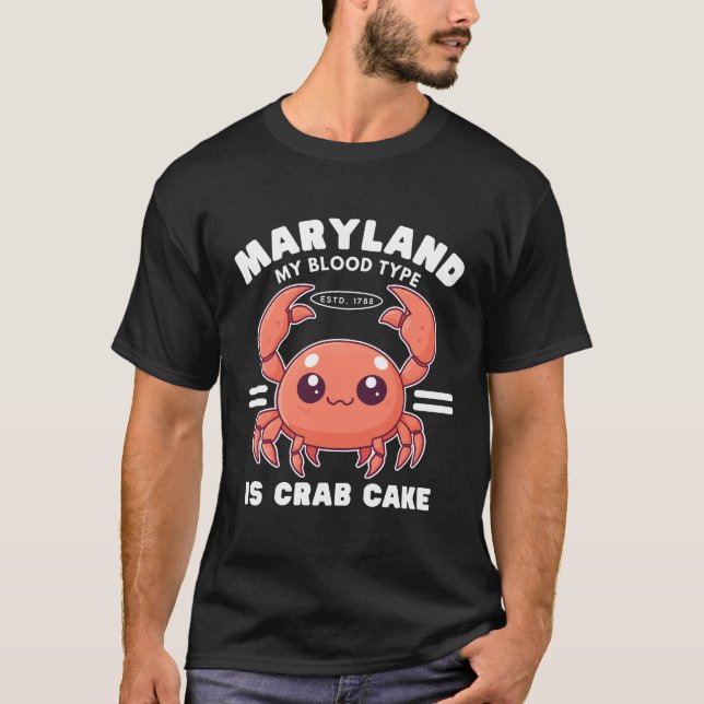 Maryland blood type T-Shirt (Front)