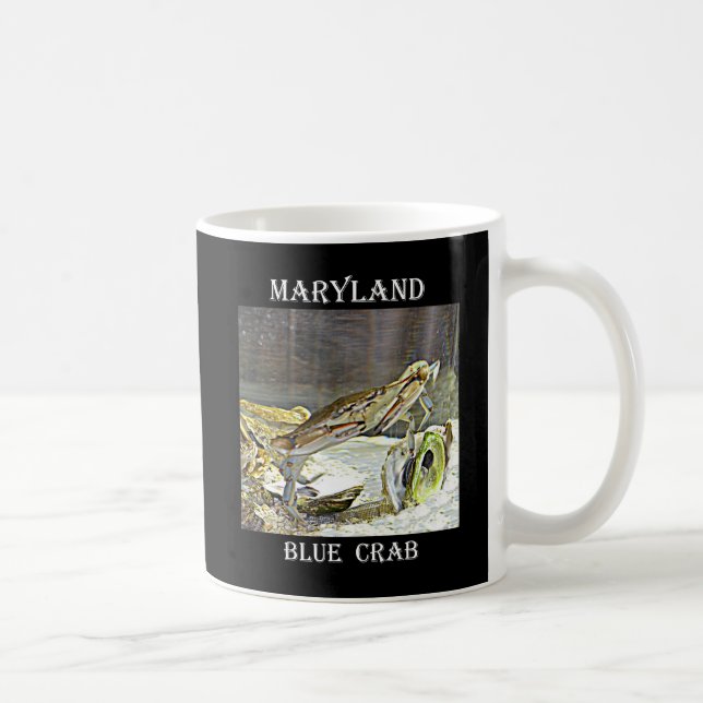 Maryland Blue Crab Coffee Mug (Right)