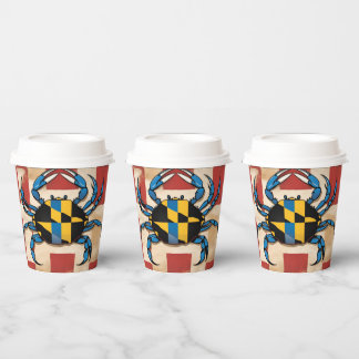 Maryland Blue Crab Paper Cups