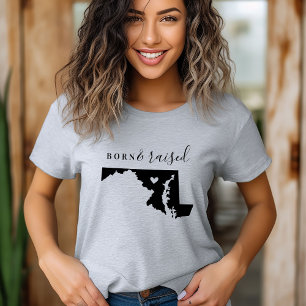 Maryland Born and Raised State Tee