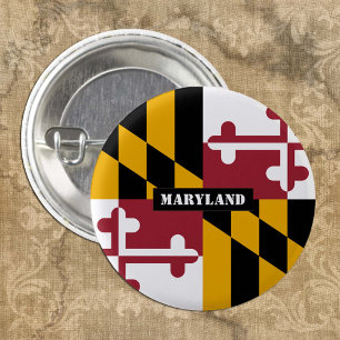 Maryland button, patriotic Maryland Flag fashion 3 Cm Round Badge