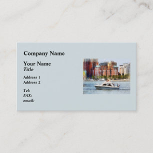 Maryland - Cabin Cruiser by Baltimore Skyline Business Card