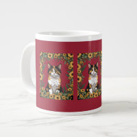 Maryland Calico Cat And Black Eyed Susan Flowers 3