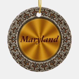Maryland Ceramic Ornament