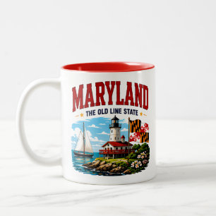 Maryland Chesapeake Bay Adventure Two-Tone Coffee Mug
