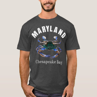 Maryland Chesapeake Bay Painted Blue Crab  T-Shirt