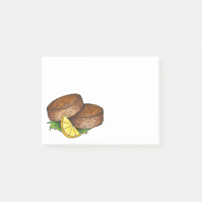 Maryland Crab Cake Cakes Crabcake Post Its Post-it Notes (Front)