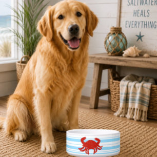 Maryland Crab Ceramic Pet Bowl