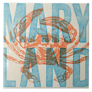 Maryland Crab Ceramic Tile