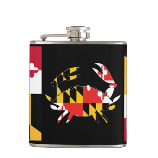 MARYLAND CRAB FLAGSK HIP FLASK