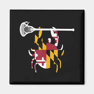 Maryland Crab Lacrosse Boys Stick LAX Sister Broth Magnet