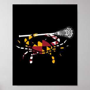 Maryland Crab Lacrosse Boys Stick Lax Sister Broth Poster