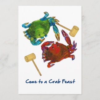 Maryland Crabs Before & After Crab Feast Invitation