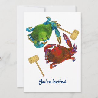 Maryland Crabs Before & After You're Invited Invitation