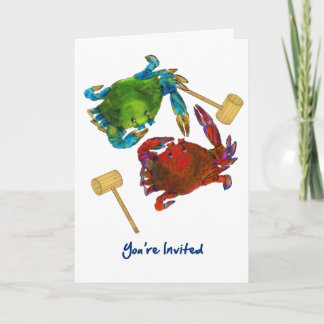 Maryland Crabs Before & After You're Invited Invitation