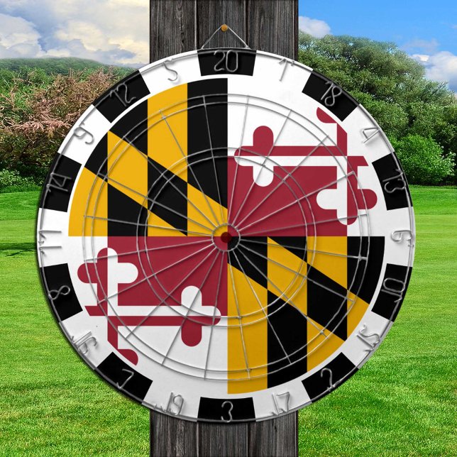 Maryland Dartboard USA & Maryland Flag /game board (Creator Uploaded)
