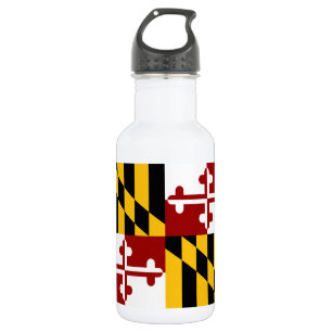Maryland flag 532 ml water bottle