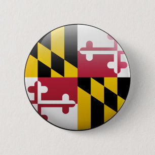 Maryland Flag 6 Cm Round Badge