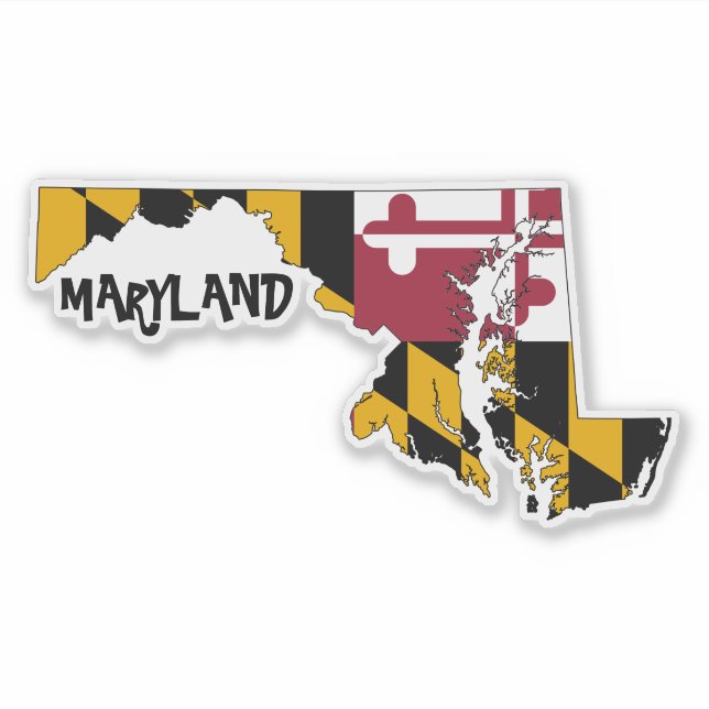 Maryland Flag and State (Front)