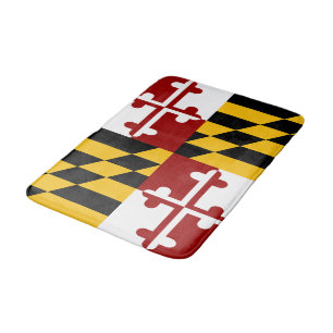 Maryland flag bath mat
