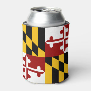 Maryland flag can cooler