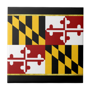 Maryland flag ceramic tile