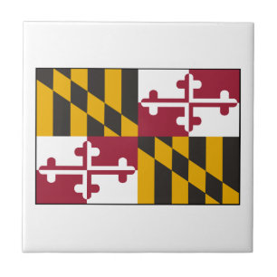 Maryland Flag Ceramic Tile